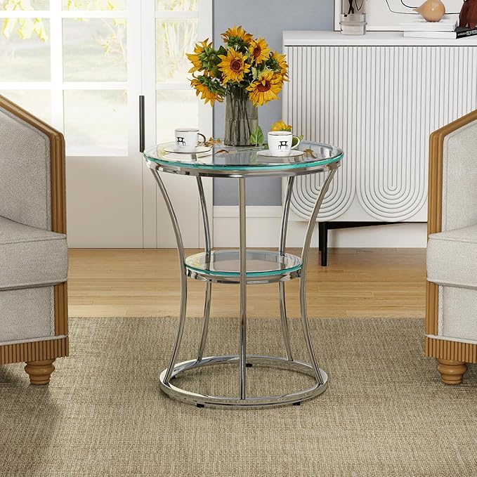 O&K FURNITURE Round End Table by OKFURNITURE