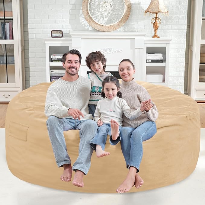 6FT Bean Bag Chair, Large Bean Bag Chairs - Image 2