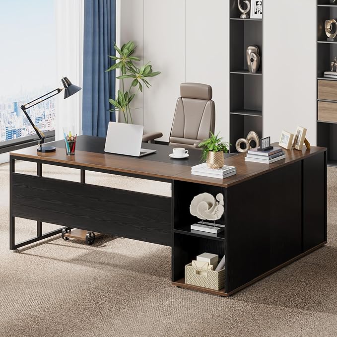 Tribesigns 71 inch Executive Desk, L Shaped Desk by Tribesigns