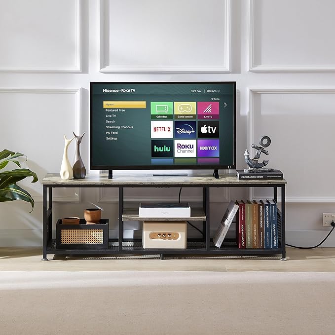 VECELO TV Stand with Power Outlets - Image 6