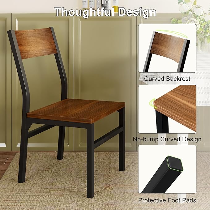 Feonase Dining Chairs Set of 6, Modern Kitchen Chairs - Image 5