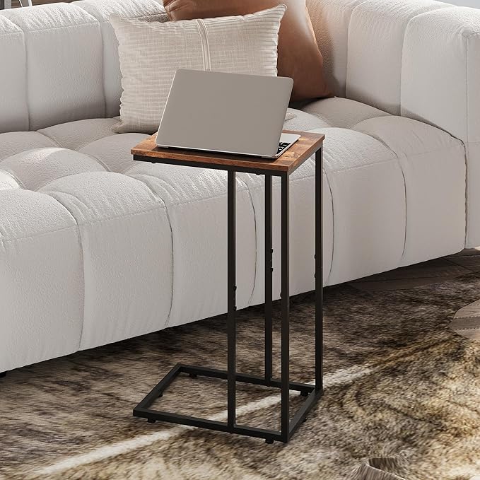 WLIVE Side Table, C Shaped End Table - Image 2