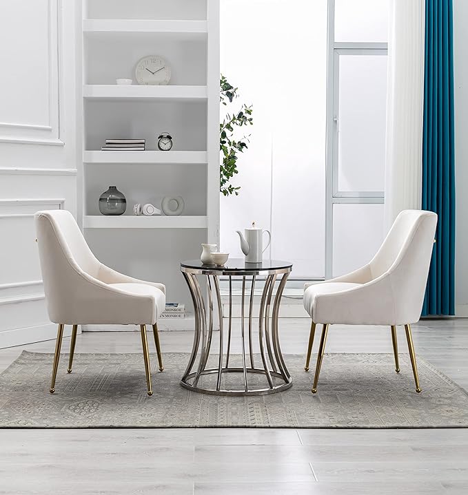 Velvet Dining Chairs, Furniture Collection Modern Contemporary Upholstered - Image 8