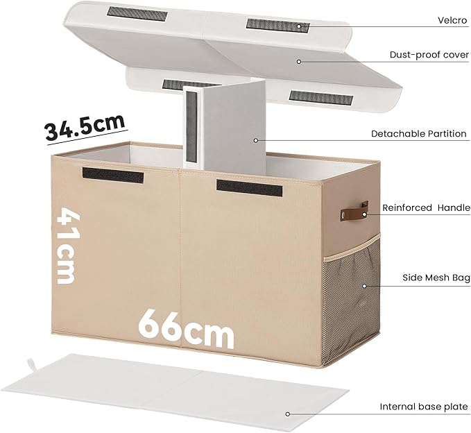 80L Large Toy Storage Box with Lid, Large Toy Box Chest - Image 4