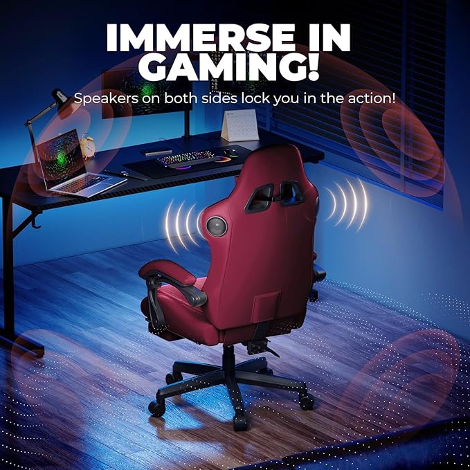 GTPLAYER ACE-PRO Music Gaming Chairs – Built-in Speakers, App Support & - Image 4