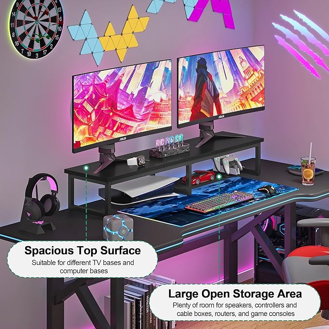 Clikuutory 45" Large TV Riser for 32-60 inch TVs, Tabletop Stand - Image 3