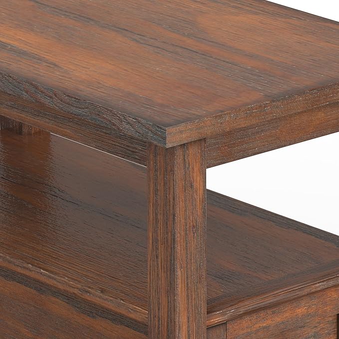 SIMPLIHOME Warm Shaker SOLID WOOD 14 Inch Wide Rectangle Transitional Narrow - Image 6