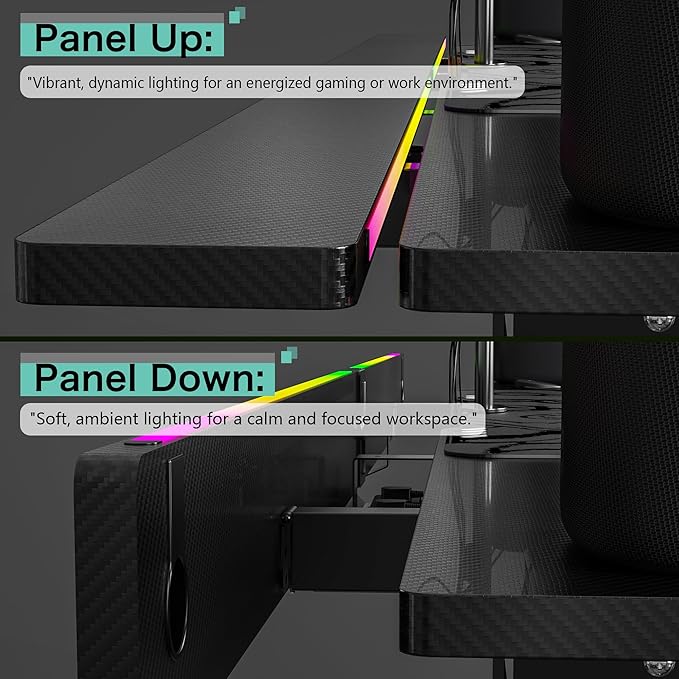 JWX Dual Motor 4 Leg Standing Gaming Desk - Image 9