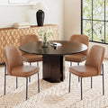 COLAMY Modern Dining Chairs Set of 4, Faux Leather Upholstered Dining Room by COLAMYINC
