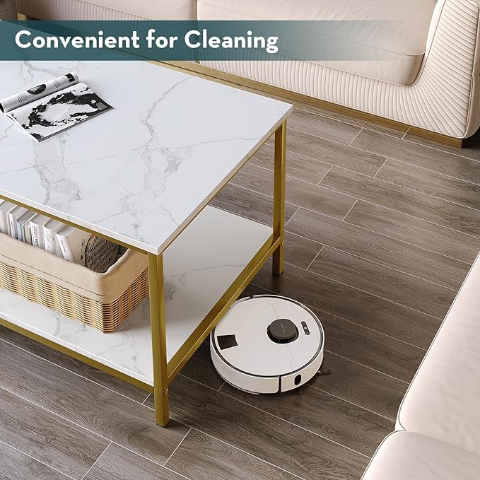 SAYGOER Modern 2-Tier Coffee Table - Image 5