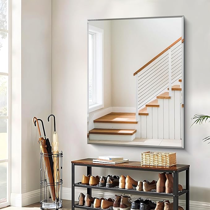 Beveled Bathroom Mirror, 36x48 Inch Large Bathroom Mirrors - Image 6