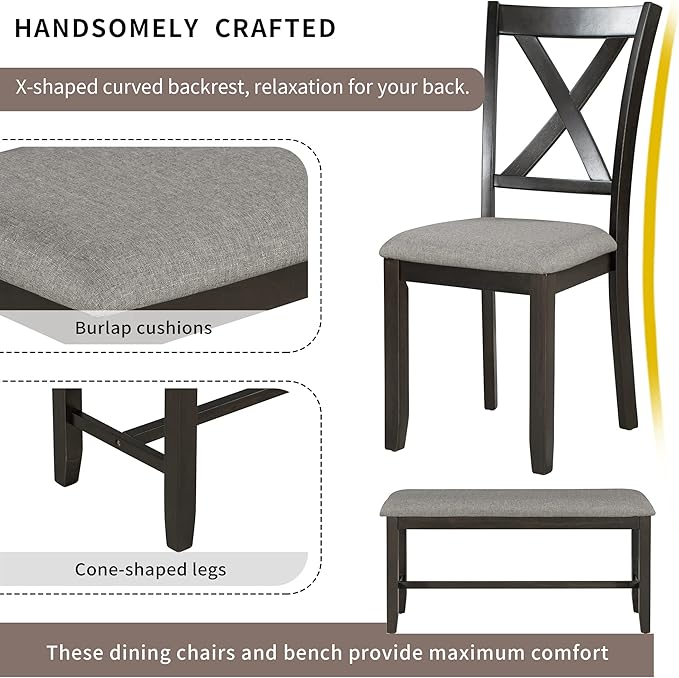 Ball & Cast 6 Piece Dining Table Set - Image 7