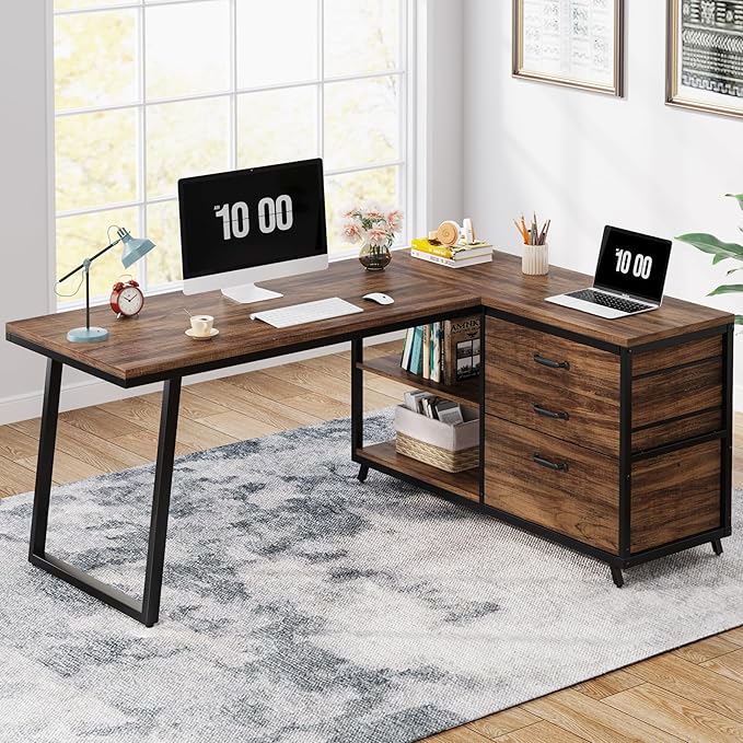 Tribesigns L-Shaped Computer Desk - Image 9