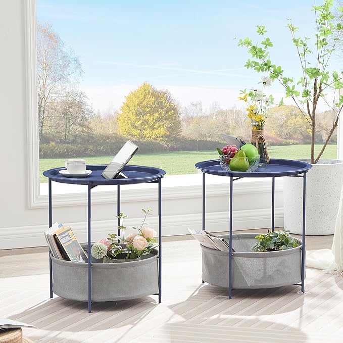VECELO Round Side/End Table - Image 5