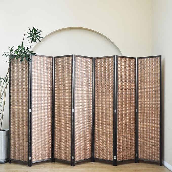 7 Panel Bamboo Room Divider - Image 4