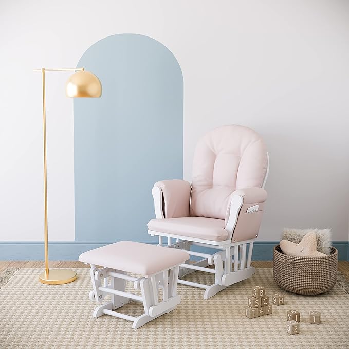 Storkcraft Premium Hoop Glider & Ottoman — GREENGUARD Gold Certified Nursery - Image 2