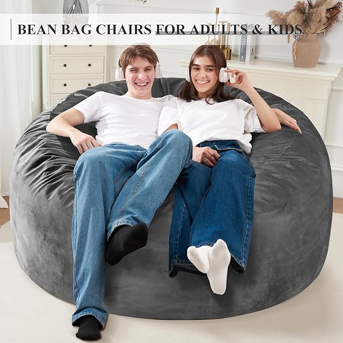 Homguava 5FT Bean Bag Chair Giant BeanBag - Image 3