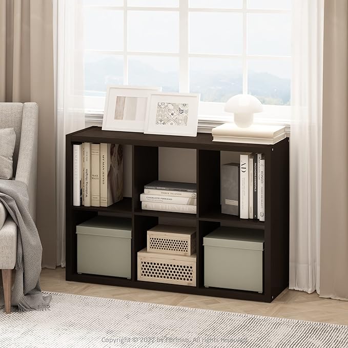 Furinno Cubicle Open Back Decorative Cube Storage Organizer - Image 2