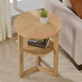 MODERION Round End Table, Rustic Side Tables by MODERION-YourHomeSoulMate