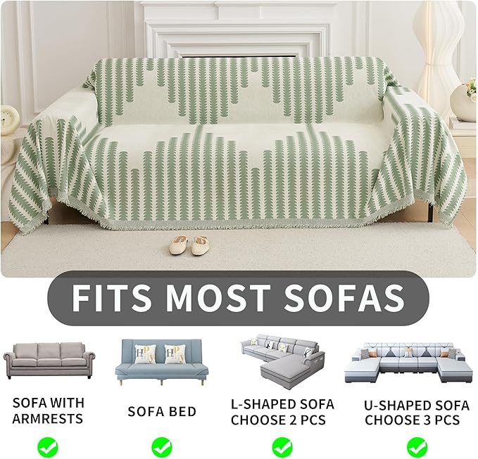 HAOMAIJIA Boho Sofa Covers Couch Covers - Image 6