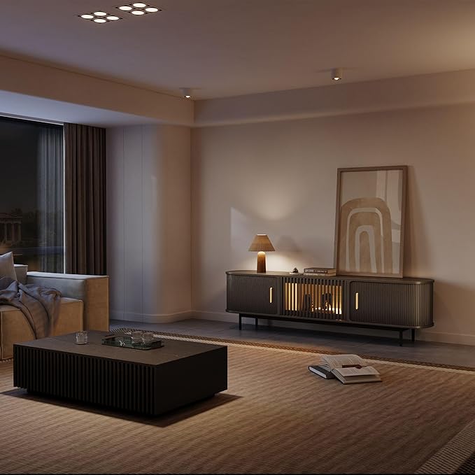 POVISON Sliding Tambour Door TV Stand - Image 3