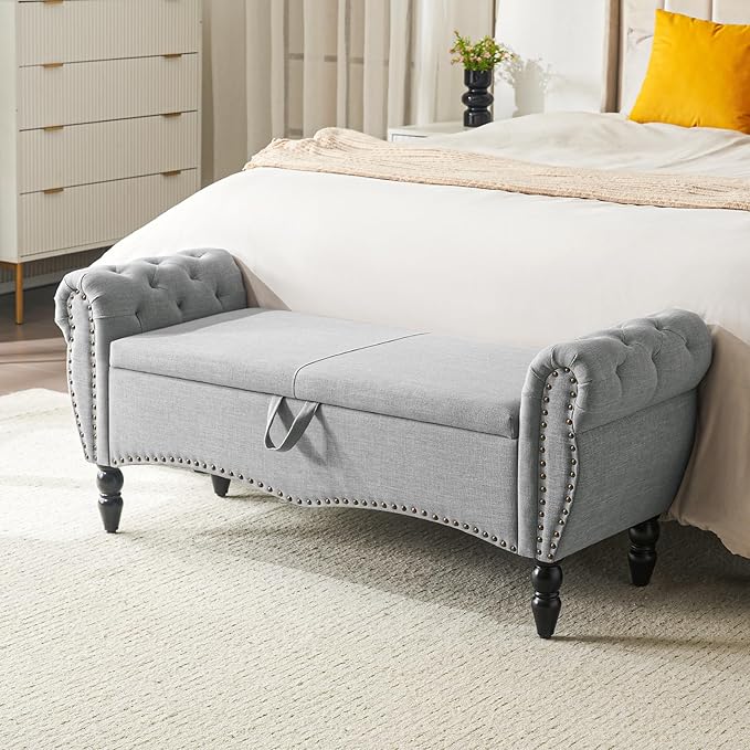 Furniliving 51.75" Storage Ottoman Bench by FurnilivingFurnitureforHome