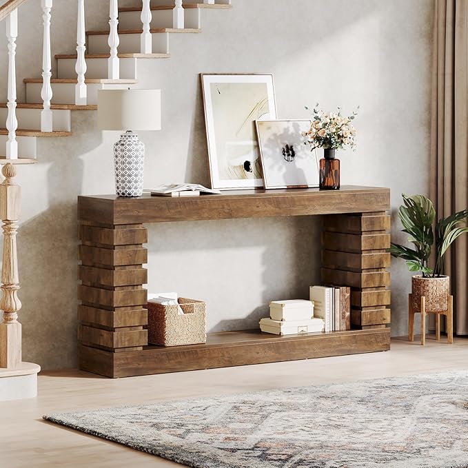 Tribesigns 70.8-Inch Long Console Table, Wood Entryway Table - Image 6