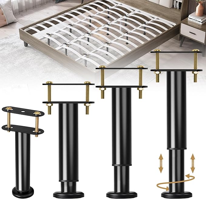 4 Pack Adjustable Height Center Support Leg by Laowu