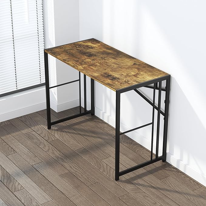 40 inch Folding Computer Desk, Writing Gaming Computer Camping Desk, No - Image 7