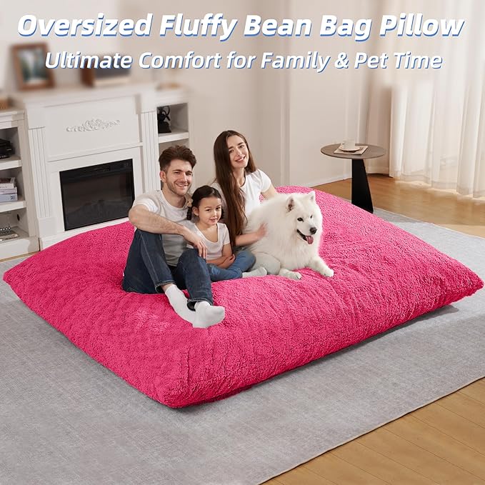HABUTWAY 4 in 1 Bean Bag Chair, Giant Memory Foam Filling Bean Bag Sofa - Image 5