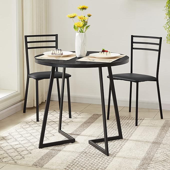 VECELO Round Dining Room Table - Image 4