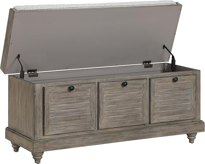 OSP Home Furnishings Dover Coastal Lift-Top Storage Bench - Image 8