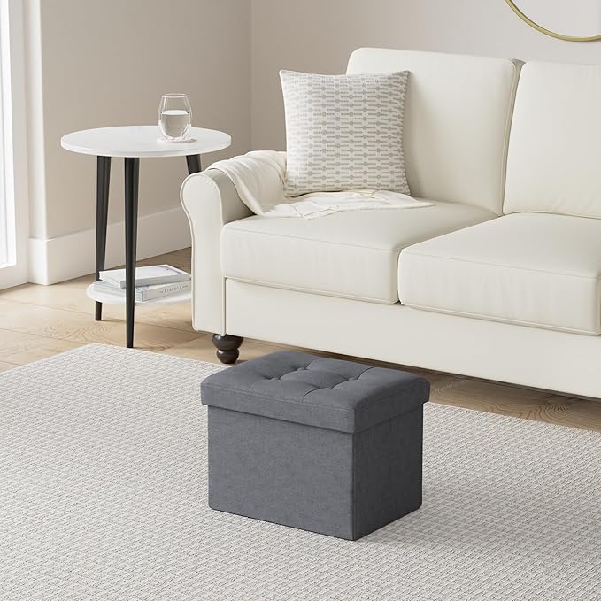 Ottoman Storage Ottoman Foot Rest Stool Foldable Bench - Image 2