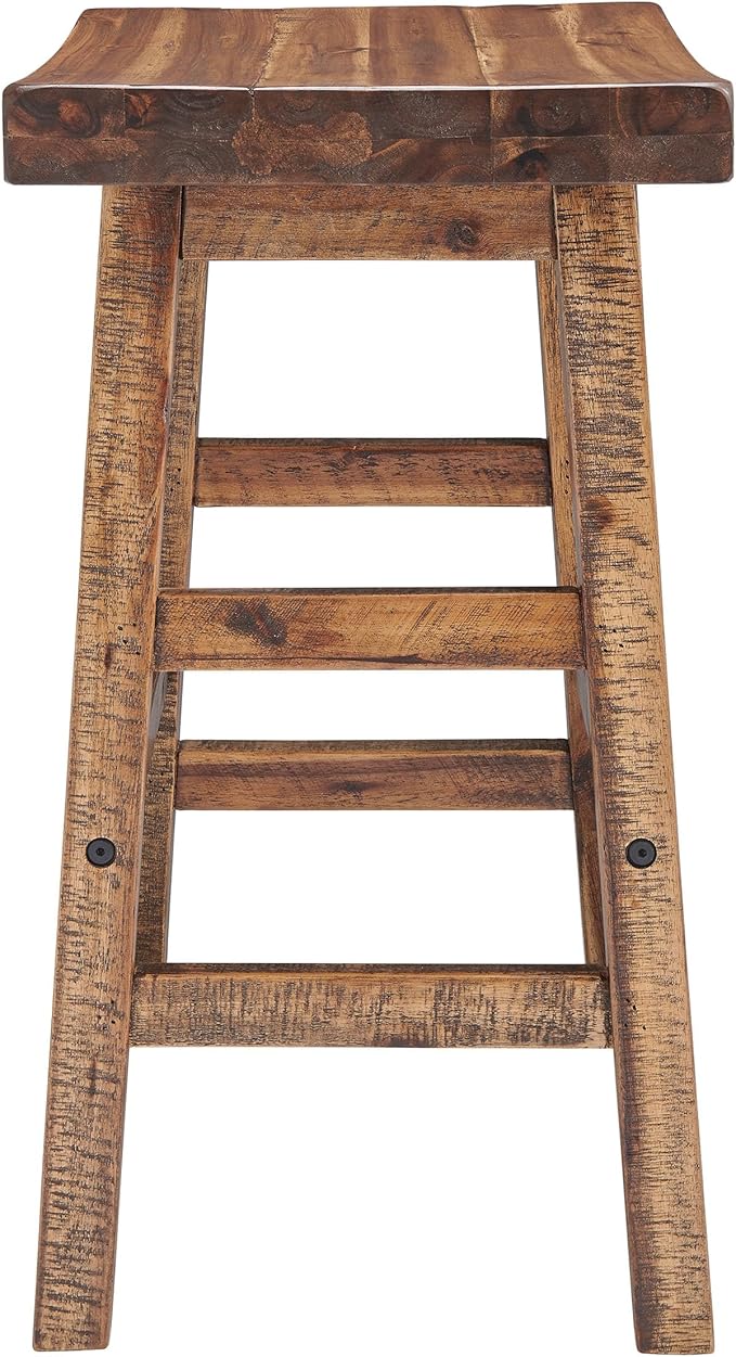 Alaterre Furniture Durango 26-Inch Tall Industrial Wood Counter-Height Stool - Image 9