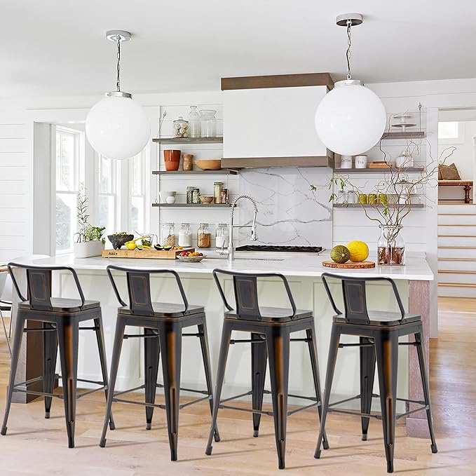 30 Inch Swivel Bar Stools Set of 4 - Image 6