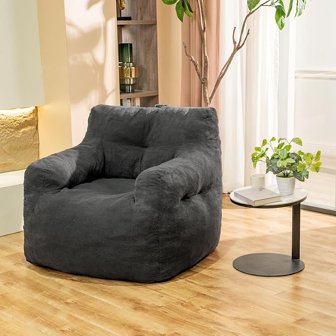 Bean Bag Chairs for Adults Ergonomic Support Reading Floor Sofa Chair - Image 3