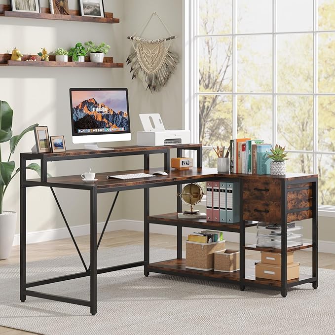 Tribesigns Reversible L Shaped Desk by Tribesigns