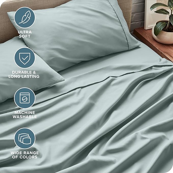 Bare Home Split Head Flex King Sheet Set - Image 5