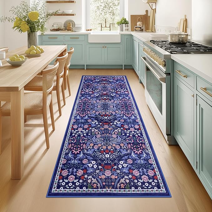 Runner Rug for Entryway: 2x10 Kitchen Rugs Non Slip Washable Ultra-Thin Soft by PLHXFRSoftAreaRugs
