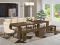 X07DA-B08-32 - 9 Pieces Dining Table Set contains an Extendable Rectangle by LuxebyEastWestFurniture