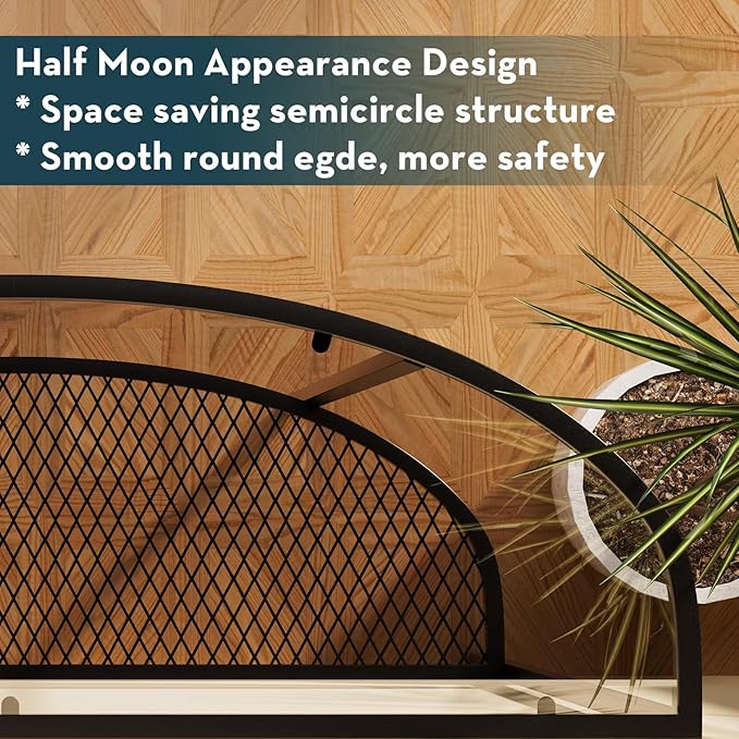 SAYGOER Glass Half Moon Console Table 2 Tier Narrow Entryway Table - Image 4