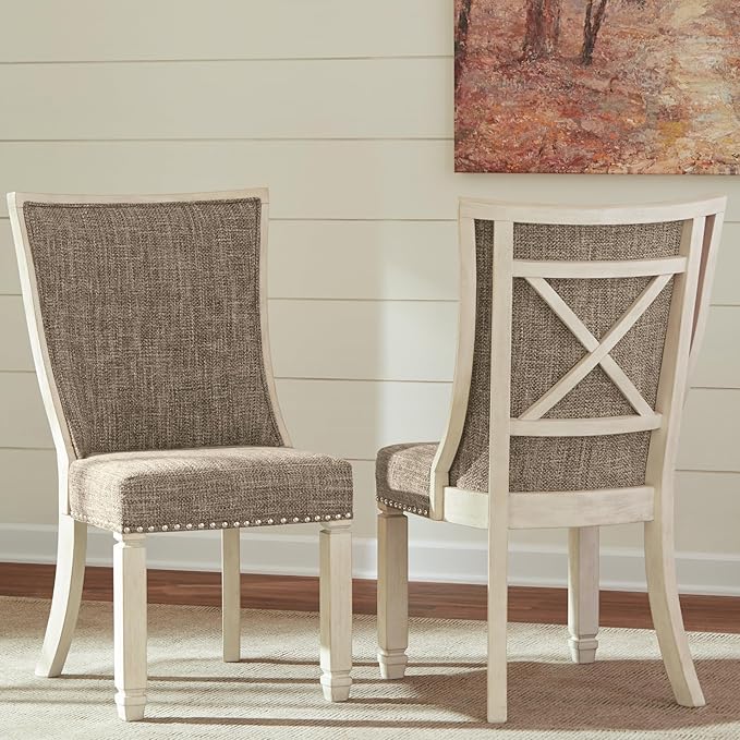 Signature Design by Ashley Bolanburg Modern Farmhouse Upholstered Dining Chair - Image 2