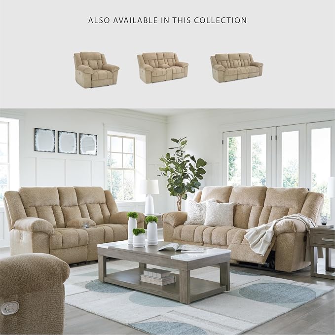 Signature Design by Ashley Tip-Off Classic Wall Hugger Power Reclining Loveseat - Image 6
