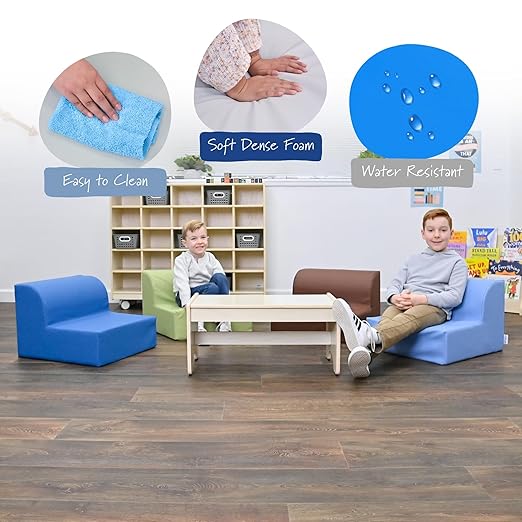 Children's Factory Library Lounger, Flexible Seating Classroom Furniture - Image 5