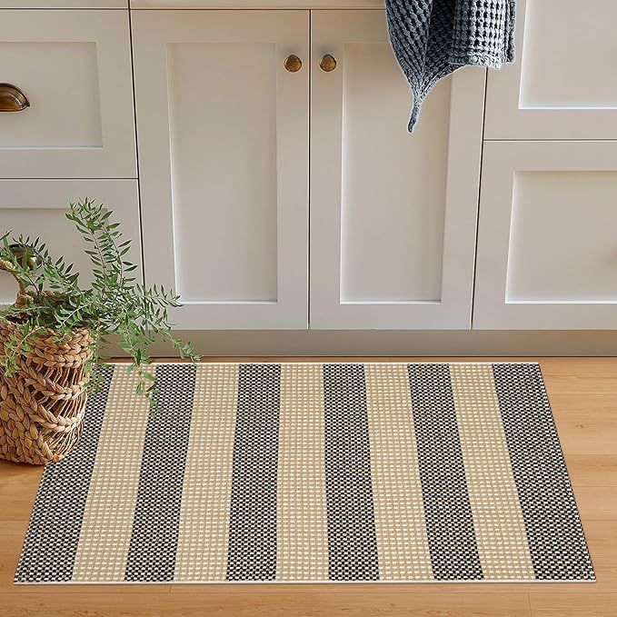 OJIA Fall Front Door Mat Outside Entrance 24"x35" Tan Halloween Doormat Front - Image 7