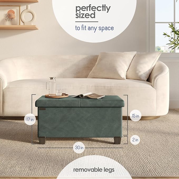 STORAGEBUD Storage Ottoman Bench - Image 3