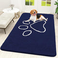OLANLY Door Mat for Muddy Dog Paws 70x46, Ultra Absorbent Chenille Mud Doormat by OLANLY
