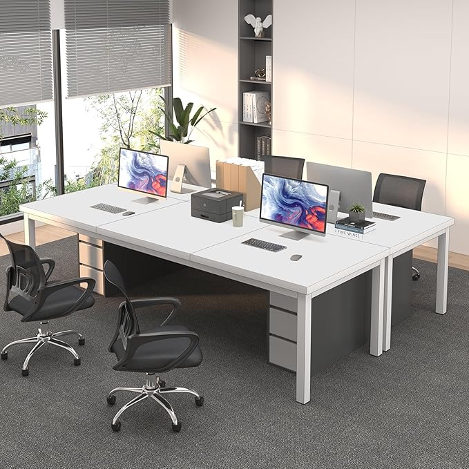 78.7 Inch Large Computer Desk, Long Gaming Table, Modern Two Person Desk Large - Image 7