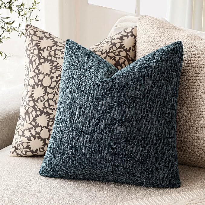 Foindtower Set of 2, Decorative Textured Boucle Throw Pillow Covers Accent - Image 5