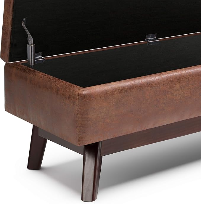 SIMPLIHOME Owen 48 inch Wide Mid Century Modern Rectangle Rectangular Storage - Image 6